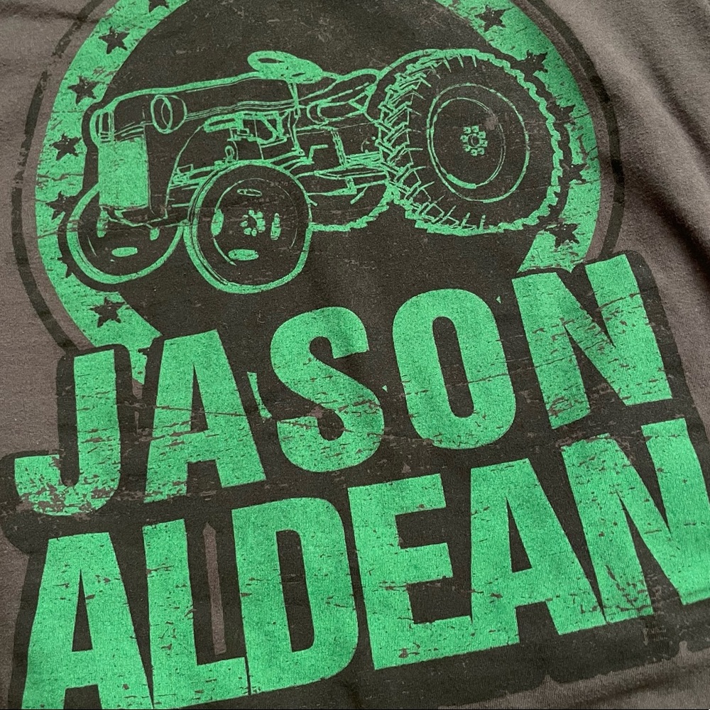 JASON ALDEAN Big Green Tractor Country Concert T-Shirt - Picture 5 of 8